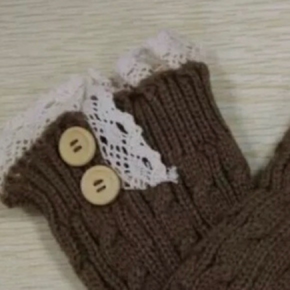 Olive Green Kit Boot Socks Leg Warmers - Picture 4 of 4